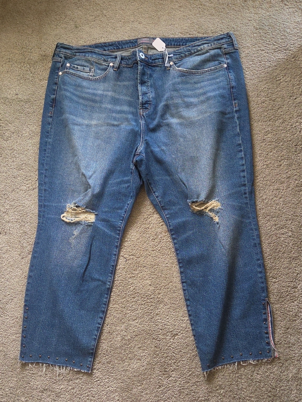 torrid Distressed Blue Relaxed Women’s Jeans